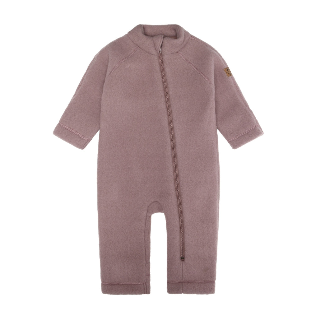 Mikk line kombinezon niemowlęcy z wełny merino Twilight Mauve