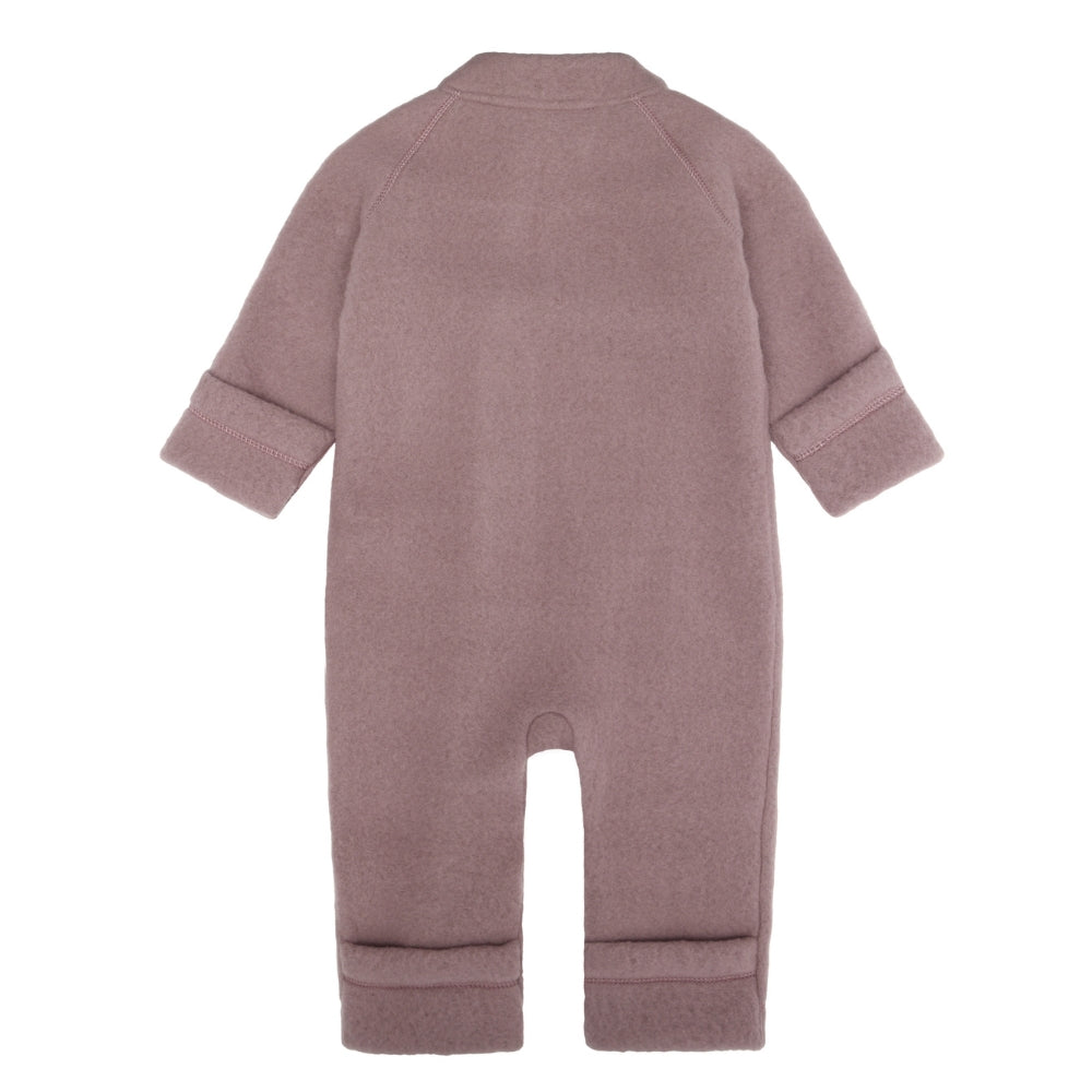 Mikk line kombinezon niemowlęcy z wełny merino Twilight Mauve