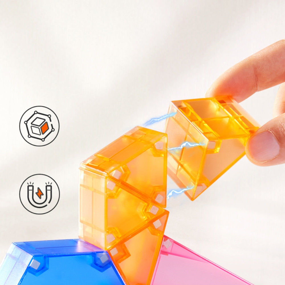 Mideer Klocki magnetyczne 3D - 46 elementów