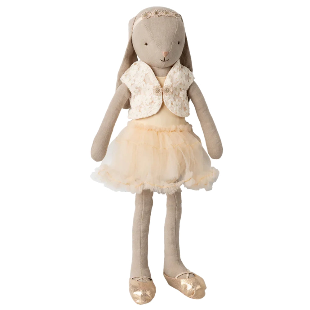 Maileg Maskotka Króliczek - Strój baletowy i spódnica kremowy 40cm