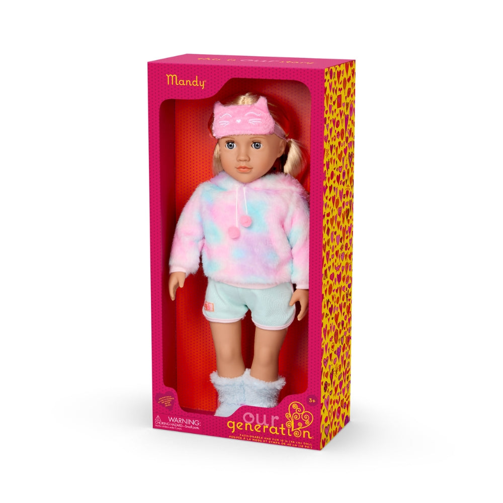 Our Generation Lalka dla dzieci piżama girl Mandy 46cm