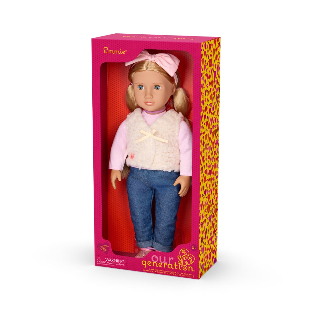 Our Generation Lalka dla dzieci elegancka Emmie 46cm