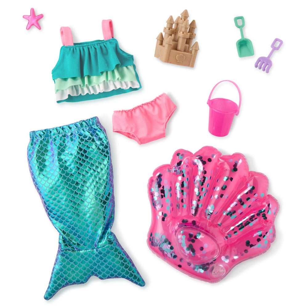 Our Generation Zestaw ubranek dla lalek ogon syrenki z akcesoriami Mermaid Dreams