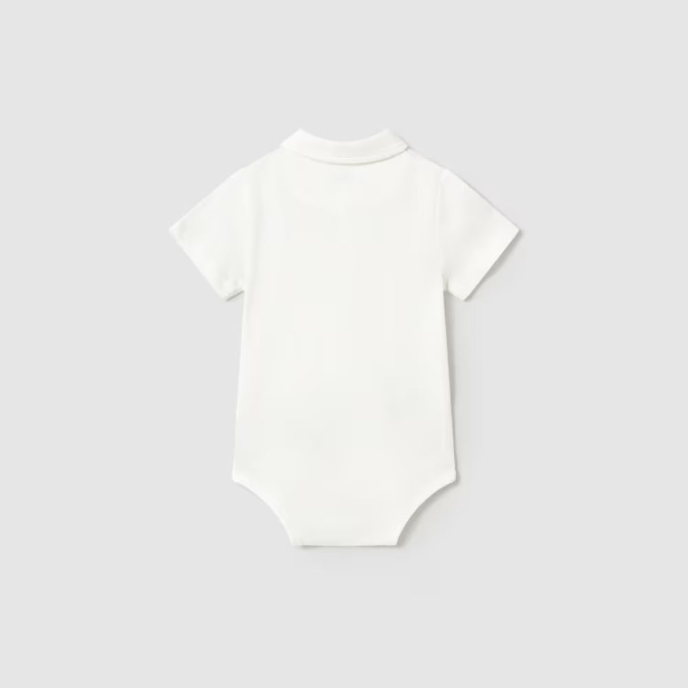Mayoral Body niemowlęce z kołnierzykiem polo Cream 9M+