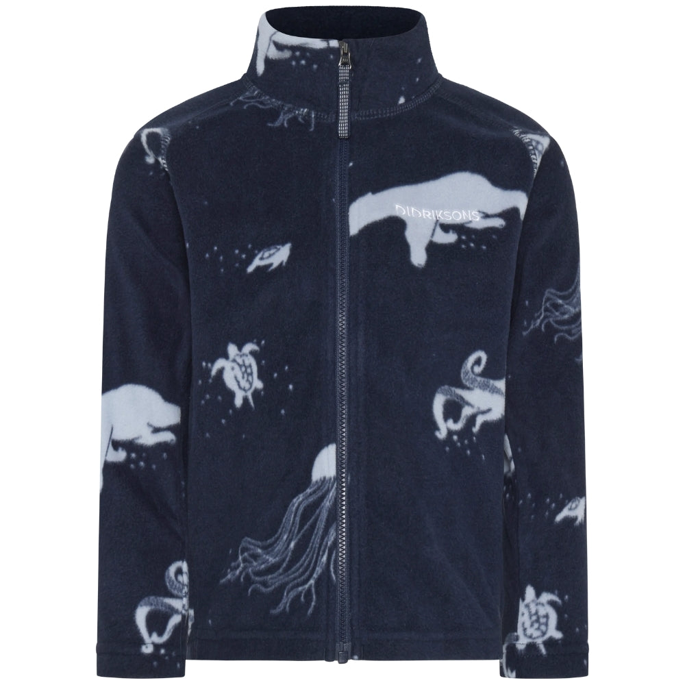 Didriksons Zapinana bluza dziecięca Monte Winter Ocean Blue