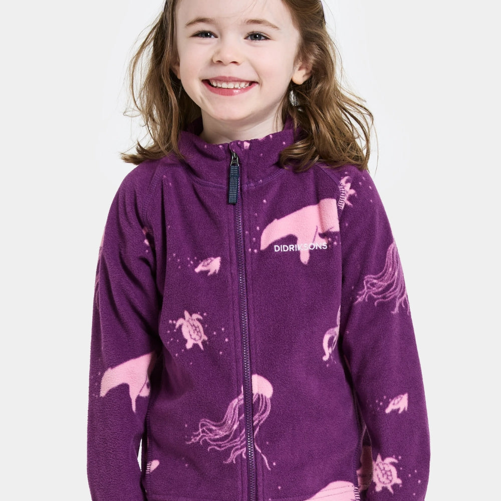 Didriksons Zapinana bluza dziecięca Monte Winter Ocean Purple