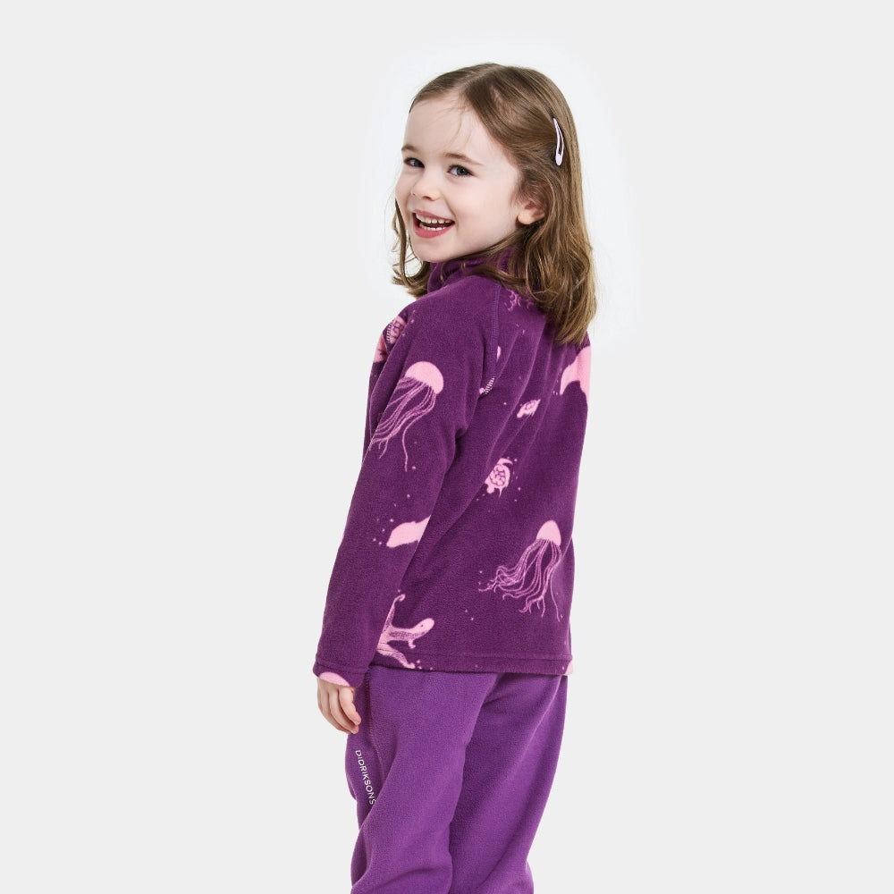 Didriksons Zapinana bluza dziecięca Monte Winter Ocean Purple