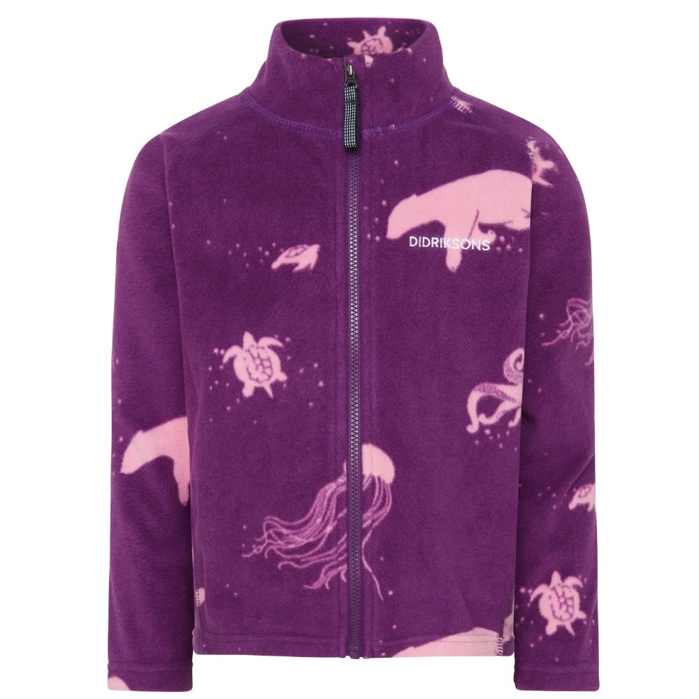 Didriksons Zapinana bluza dziecięca Monte Winter Ocean Purple