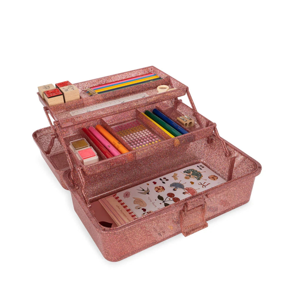 Konges Slojd Zestaw artystki w pudełku Glitter Rose