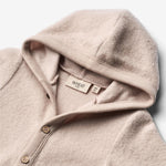 Wheat Kombinezon niemowlęcy z wełny merino Ata Pale Lilac