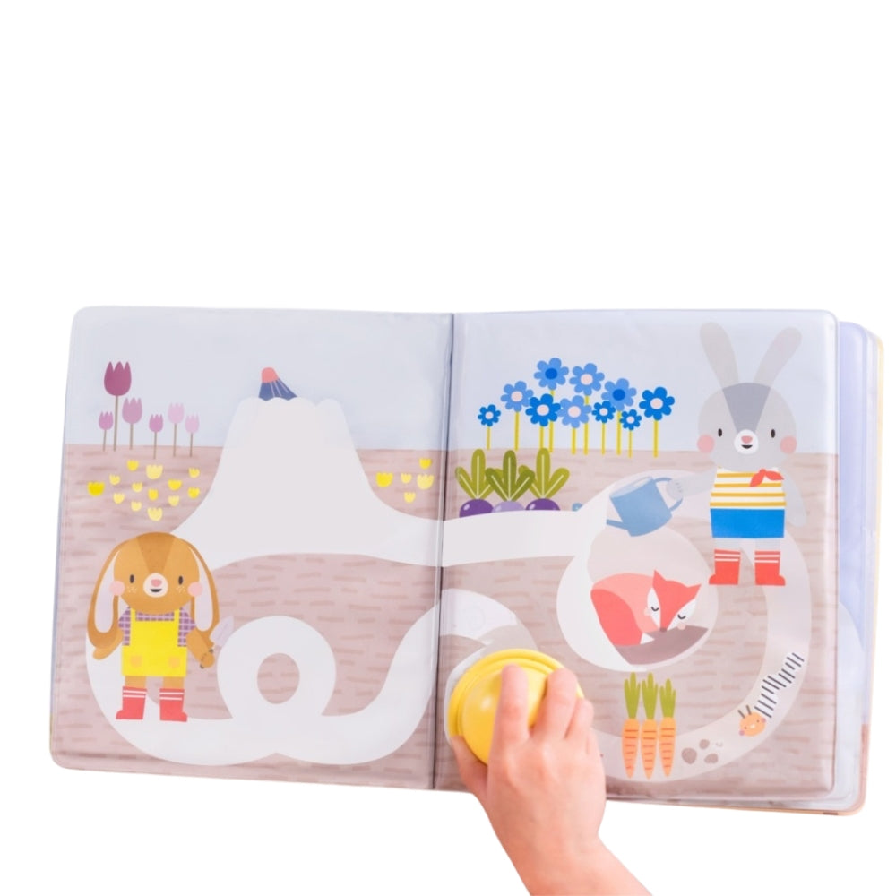Taf Toys Magiczna Książeczka Wodna sensoryczna z pieczątką