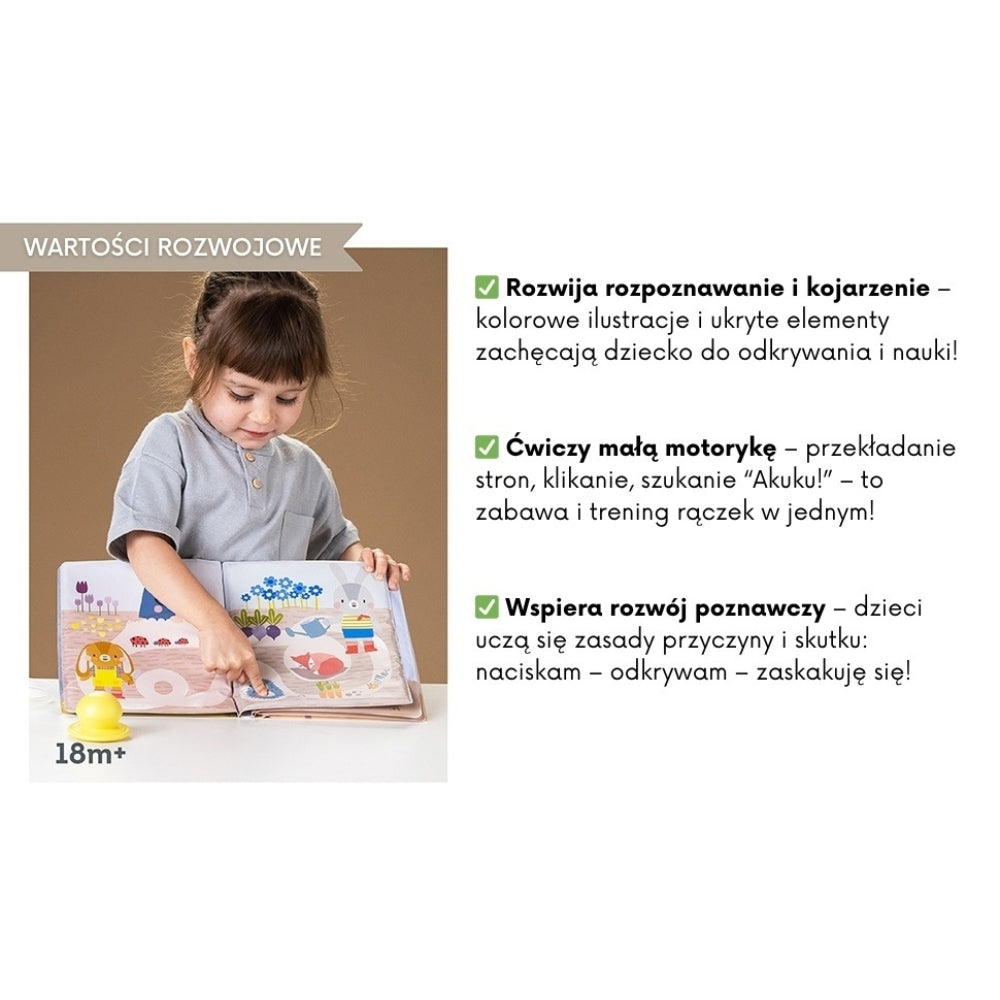 Taf Toys Magiczna Książeczka Wodna sensoryczna z pieczątką
