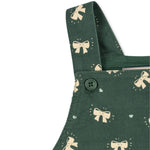 Konges Slojd Sukienka dla dziewczynki frillowana Avery Overall Boucle Hunter