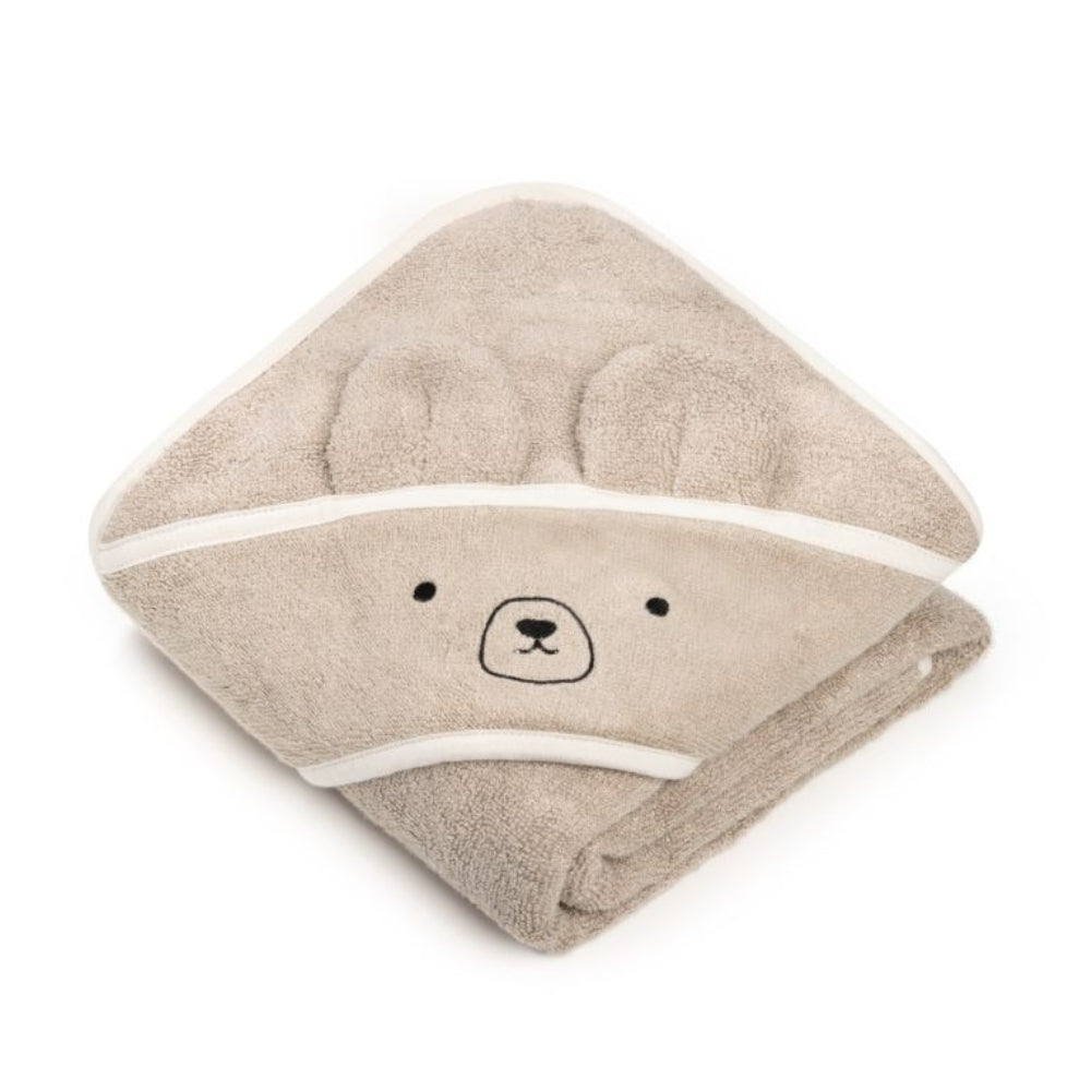 Memi Bambusowy ręcznik dla niemowlaka Beige Bear