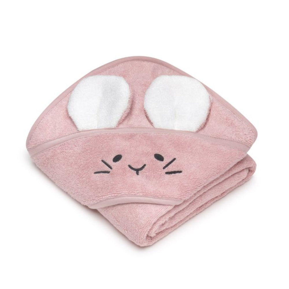 Memi Bambusowy ręcznik dla niemowlaka Mouse powder pink