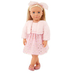 OurGeneration Lalka Miranda blondynka w jasnoróżowej stylizacji 46cm
