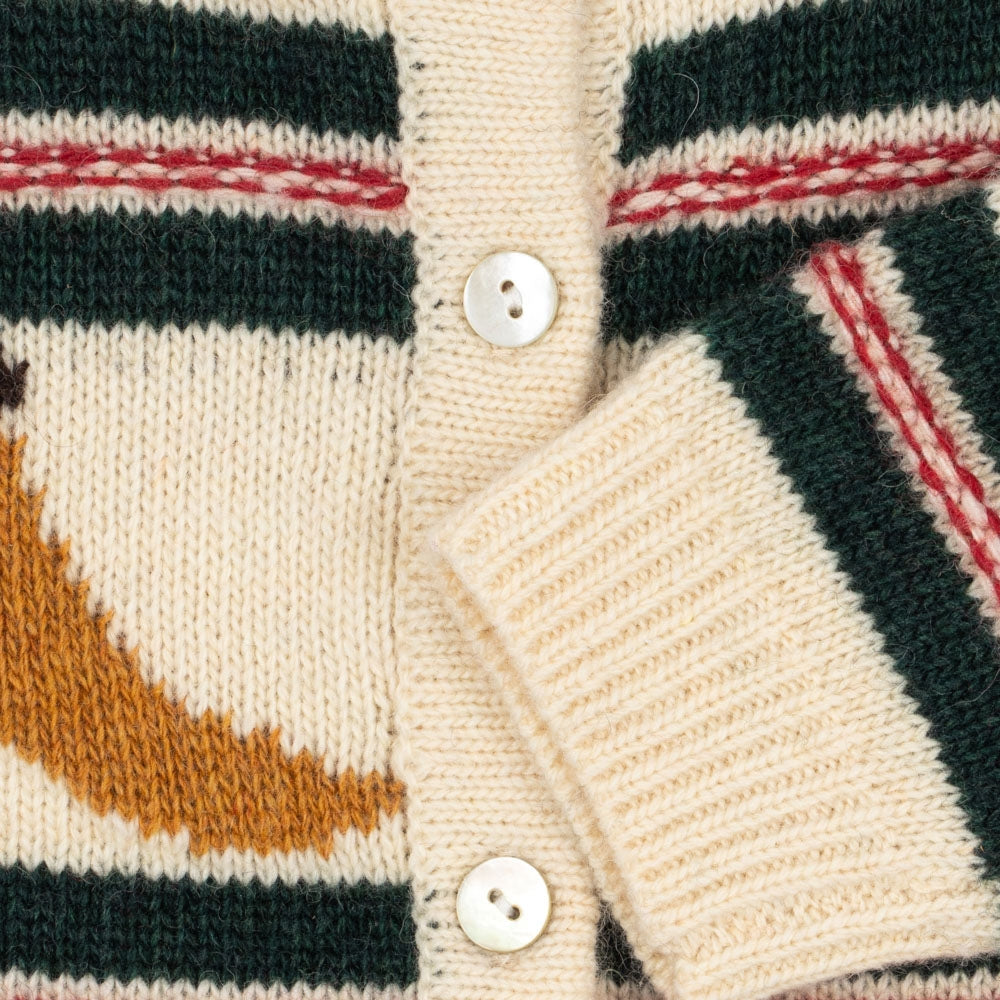 Konges Slojd Sweterek dziecięcy wełniany Billi Knit Banana