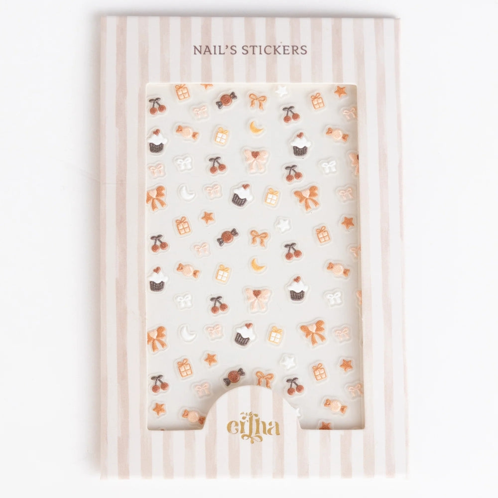 Mrs Ertha Naklejki na paznokcie 3D Bows