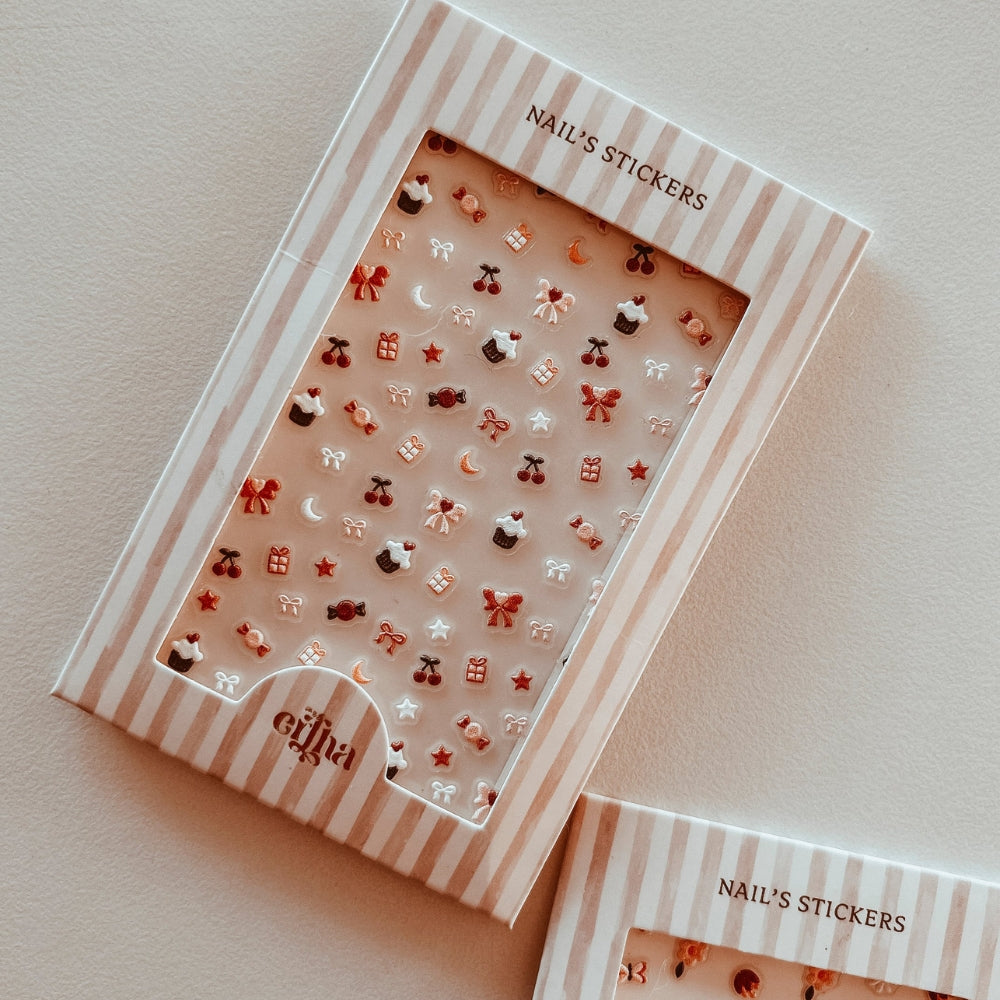 Mrs Ertha Naklejki na paznokcie 3D Bows