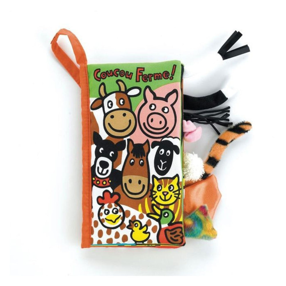 Jellycat Książeczka sensoryczna dla dzieci Coucou Ferme