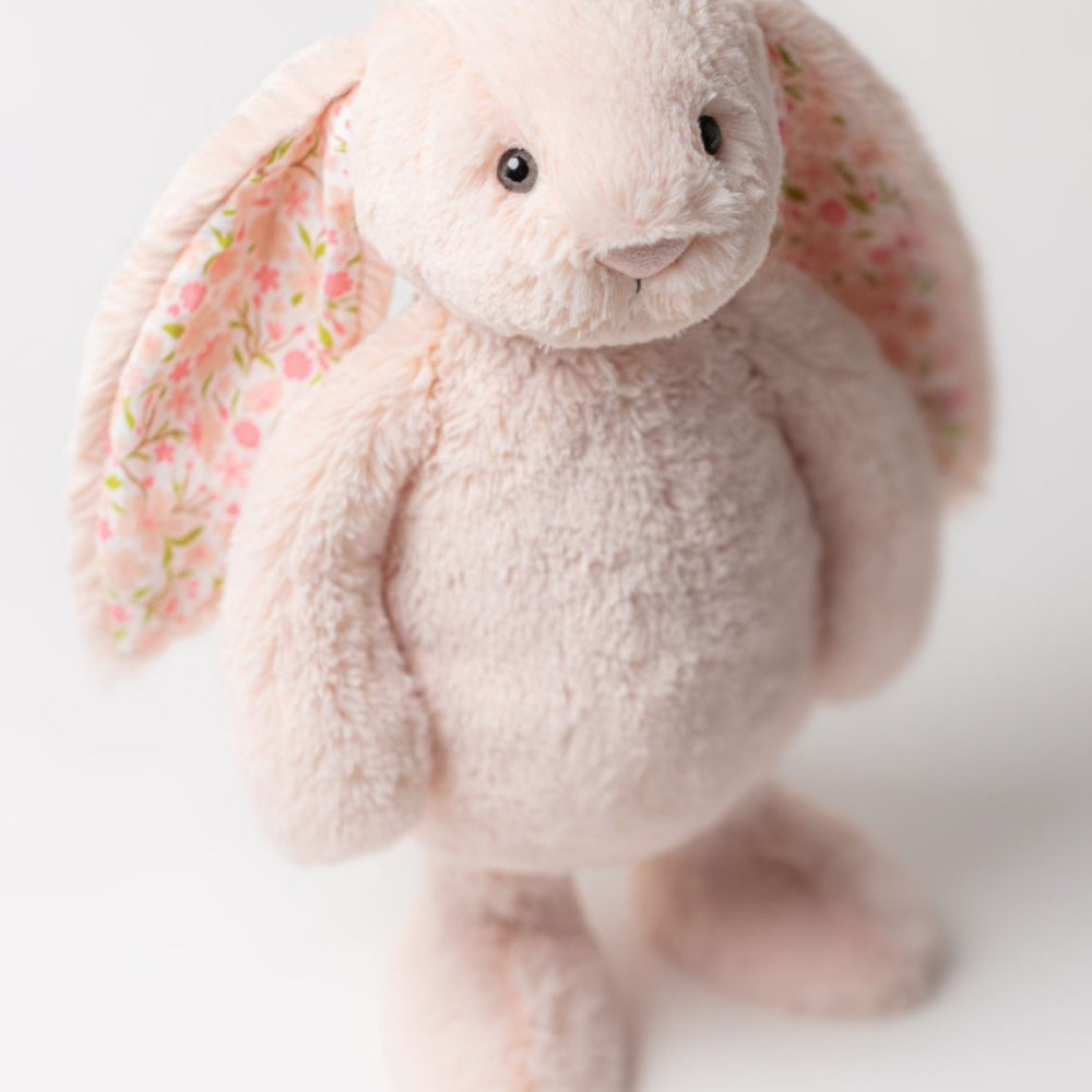 Jellycat Przytulanka Króliczek z Kwiecistymi Uszami Pudrowy Róż Cherry 31 cm