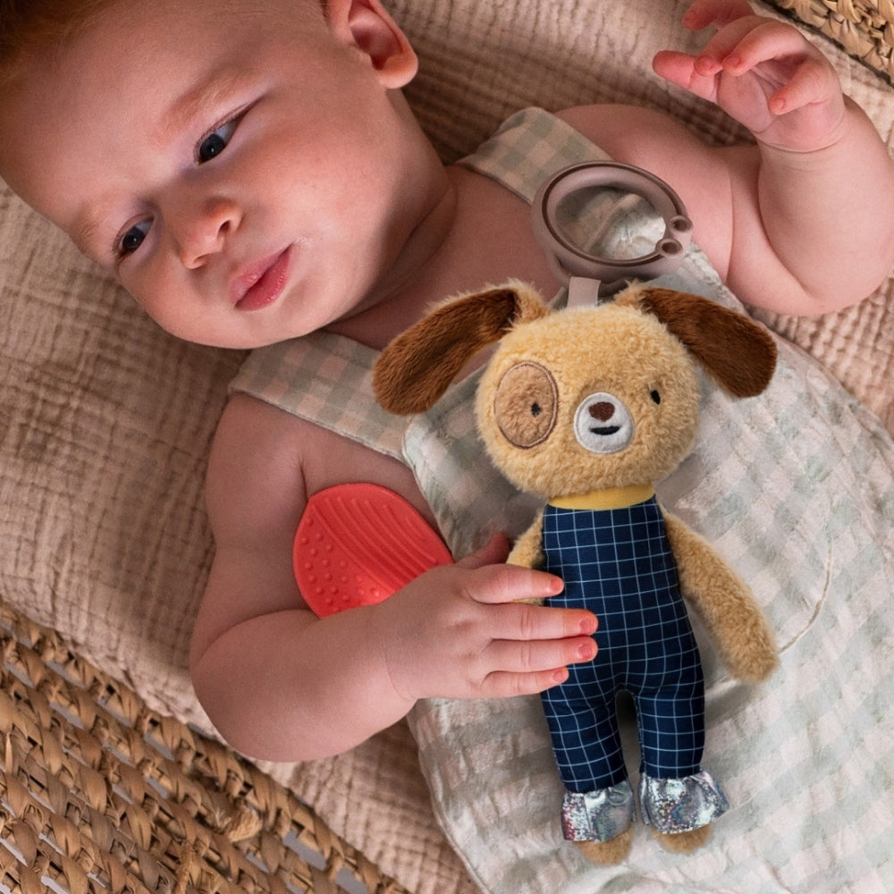 Taf Toys Przytulanka sensoryczna z gryzakiem Piesek Daniel