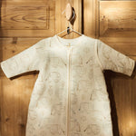 Jollein Śpiworek do spania z odpinanymi rękawami 90cm Elephant Tales