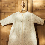 Jollein Śpiworek do spania z odpinanymi rękawami 70cm Elephant Tales