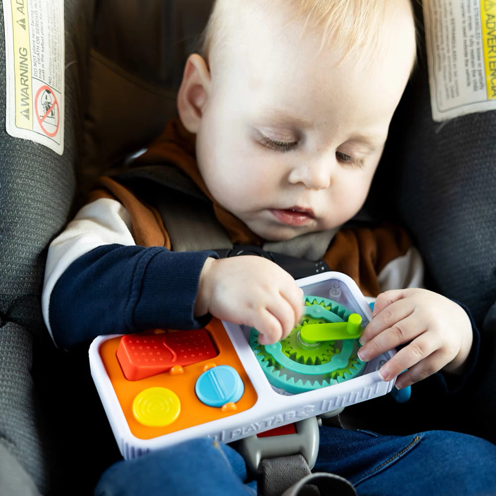 Fat Brain Toys PlayTab Go Sensoryczne Kwadraty z Zawieszką