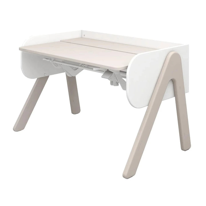 Flexa Ergonomiczne biurko dla dzieci Woody White Grey Washed Pine