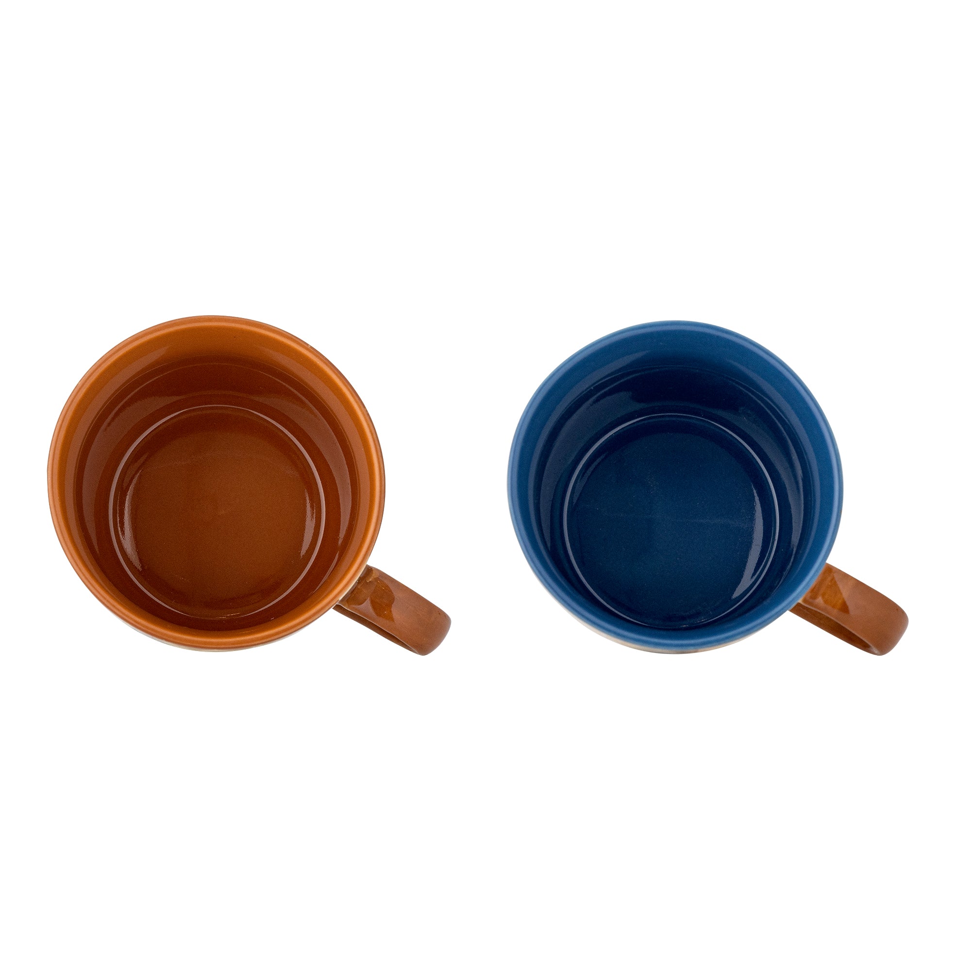 Bloomingville Kubki do kawy z kamionki Anniversary Brown 2 szt