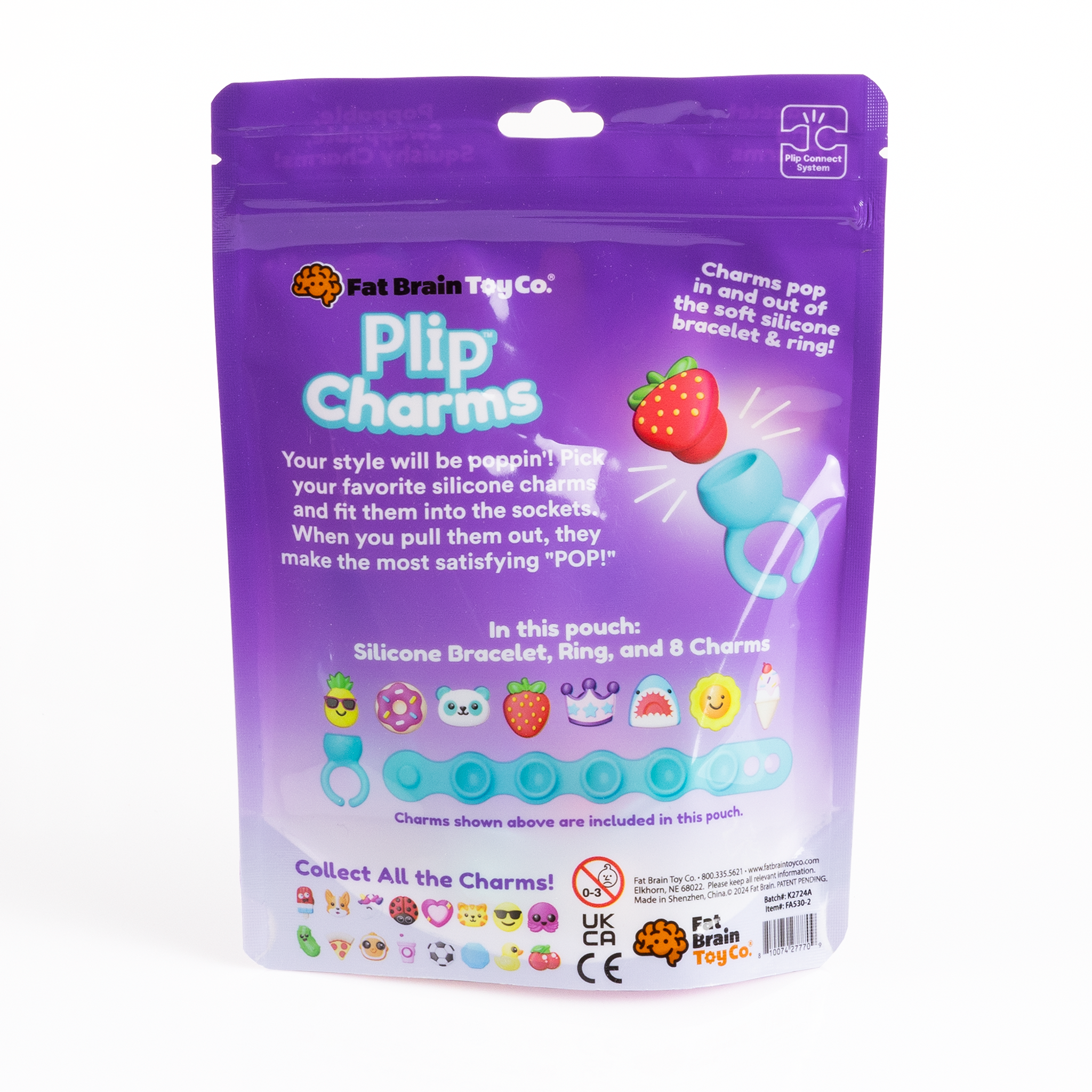 Fat Brain Toys Biżuteria Plip Charms Zestaw Turkusowy