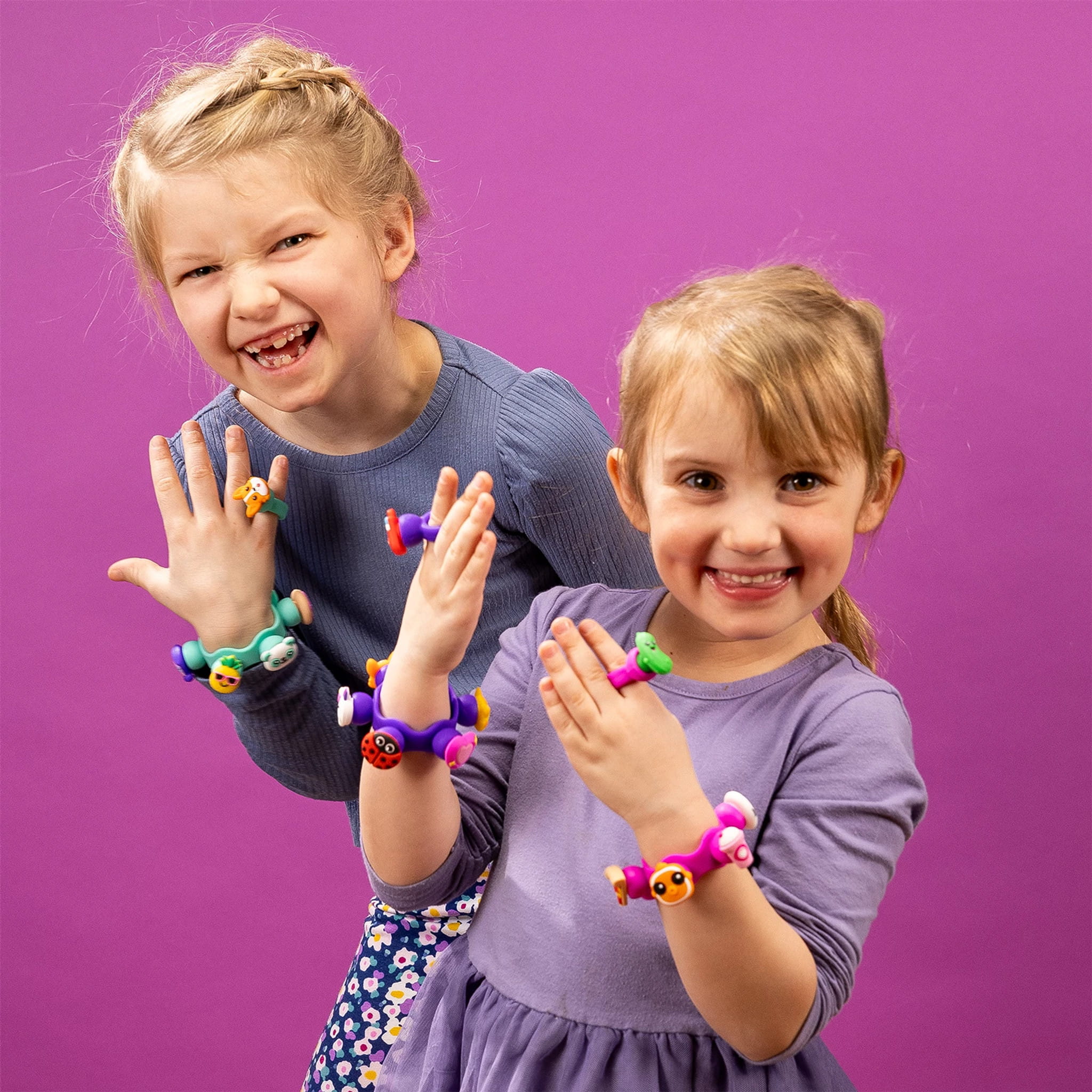 Fat Brain Toys Biżuteria Plip Charms Zestaw Różowy