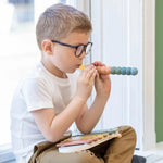 Flexa Instrumenty dla dzieci drewniany flet i kastaniety