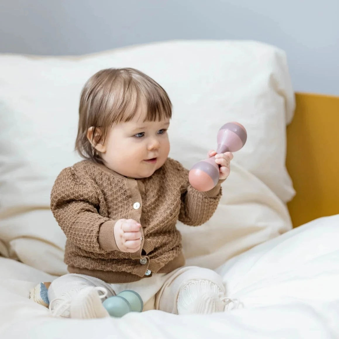 Flexa Drewniany zestaw mini grzechotek