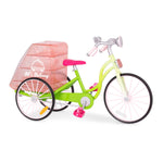 Our Genaration Akcesoria dla lalki Rower do cateringu Delivery Bike lalka 46cm