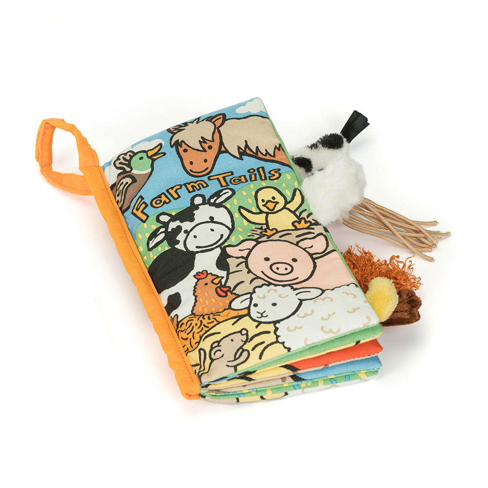 Jellycat Książeczka sensoryczna dla dzieci Farm Tails