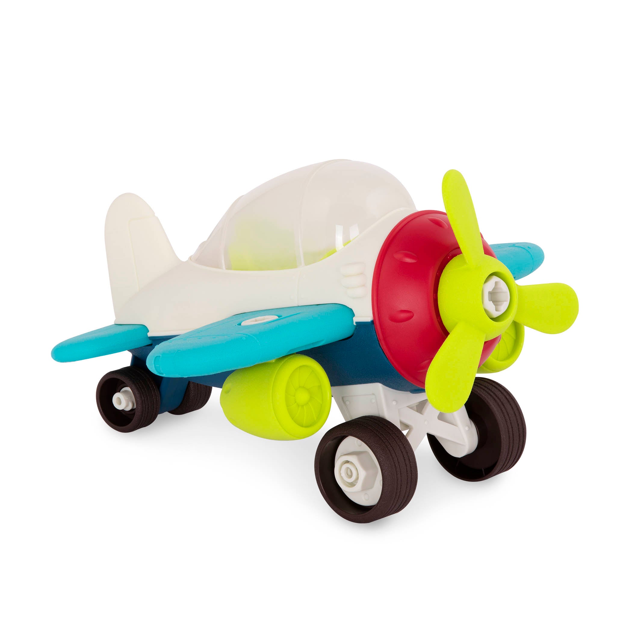B.Toys Samolot zabawkowy do ręcznego demontażu i skręcania z wiertarką