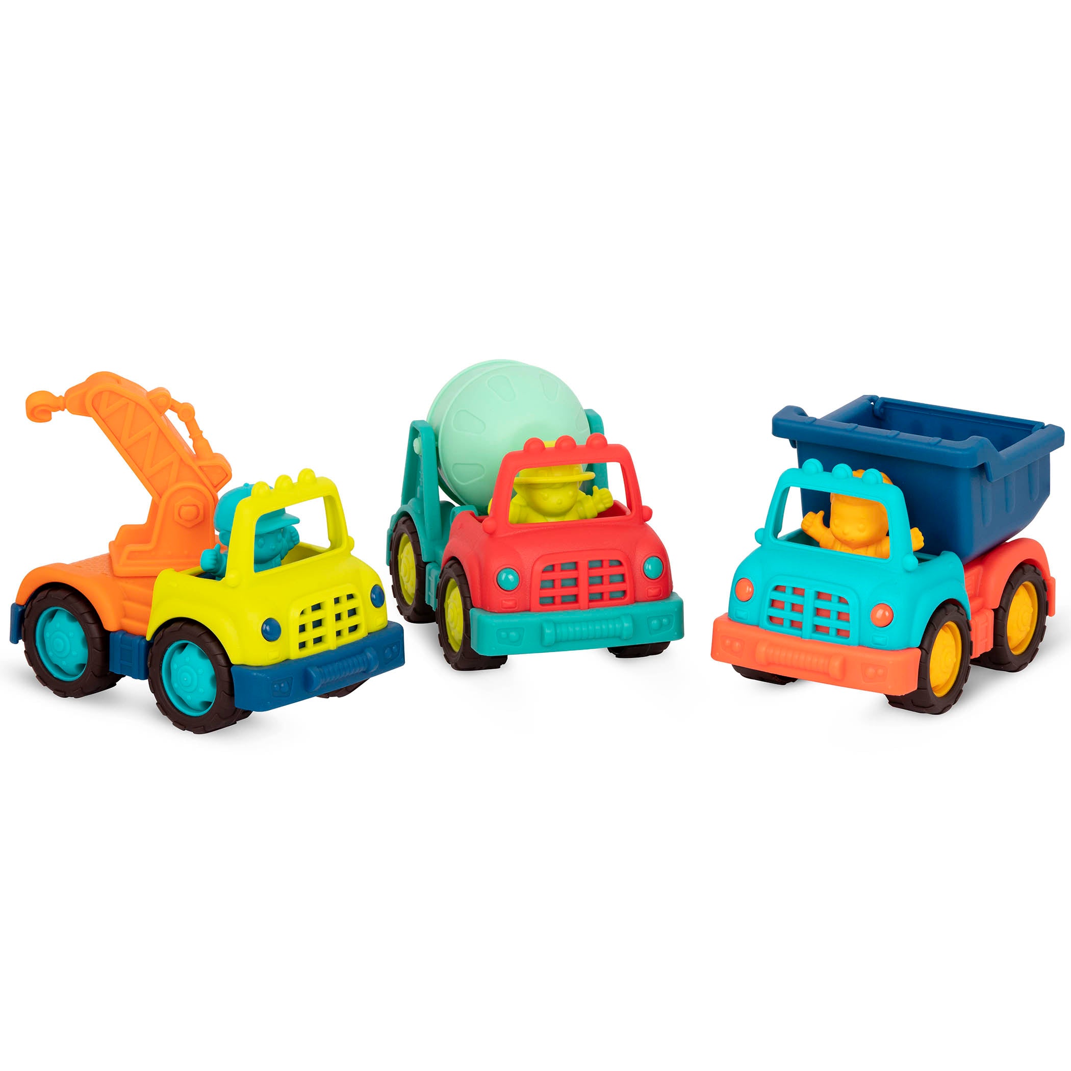 B.Toys Zestaw 3 samochodów Budowlanych z kierowcami