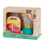 B.Toys Akcesoria do kuchni dla dzieci Mini Chef Fruity Smoothie Playset Blender z owocami i akcesoriami