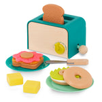 B.Toys Akcesoria do kuchni dla dzieci Mini Chef Breakfast Playset Toster i akcesoria śniadaniowe