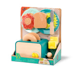 B.Toys Akcesoria do kuchni dla dzieci Mini Chef Breakfast Playset Toster i akcesoria śniadaniowe