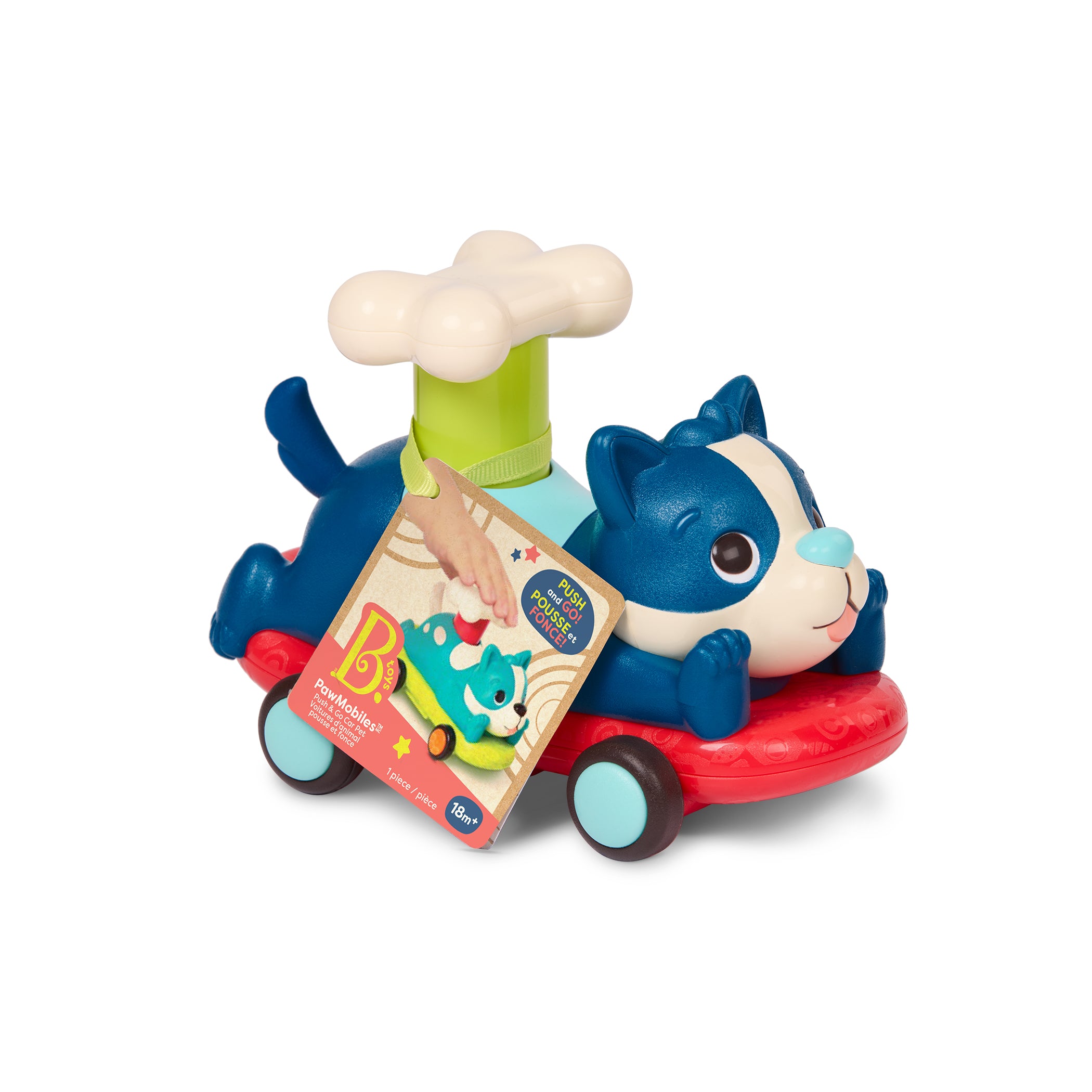 B.Toys Autko z napędem dla dzieci Piesek Granatowy