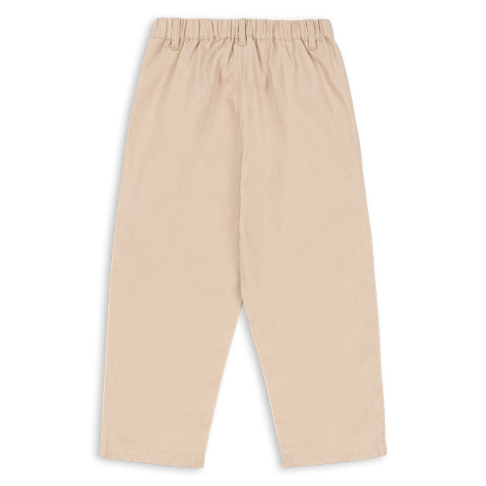 Konges Slojd Spodnie dziecięce tkaninowe Frankie Oxford Tan