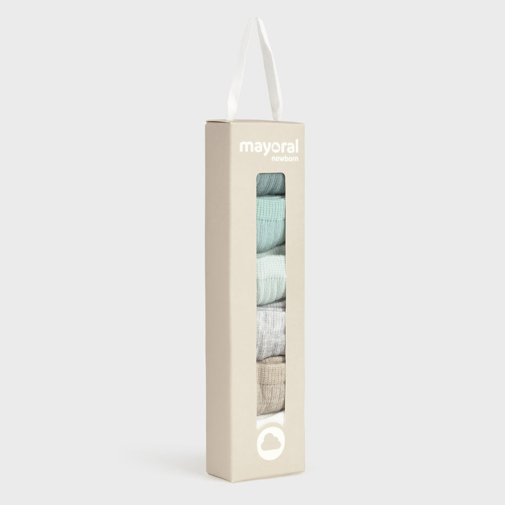 Mayoral Skarpetki dla noworodka Greens Zestaw 6 par