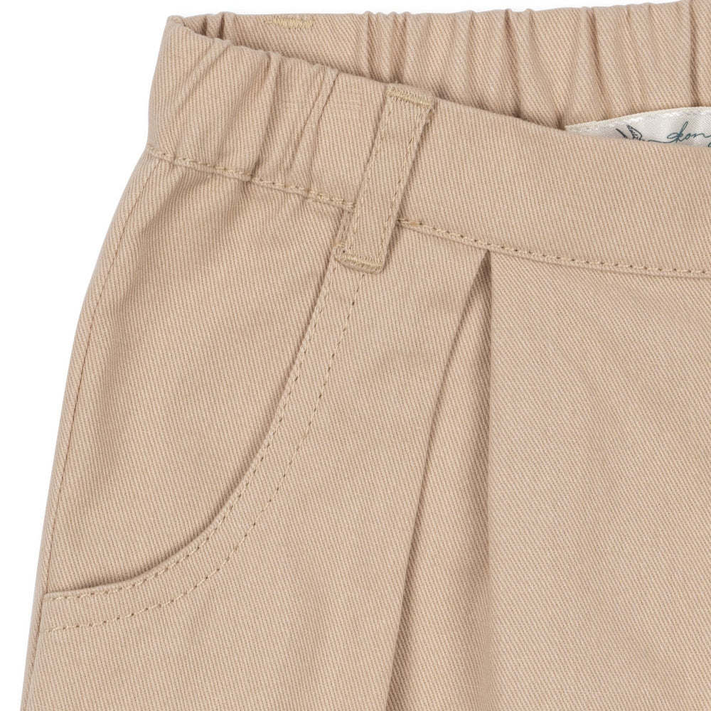 Konges Slojd Spodnie dziecięce tkaninowe Frankie Oxford Tan