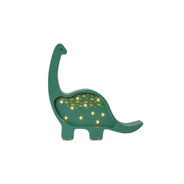 Little Lights Lampka dla dzieci Dino Diplodocus Mini Lamp Military Green