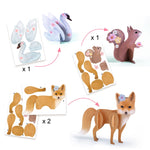 Djeco Zestaw artystyczny dla dzieci Zaczarowany las 6w1