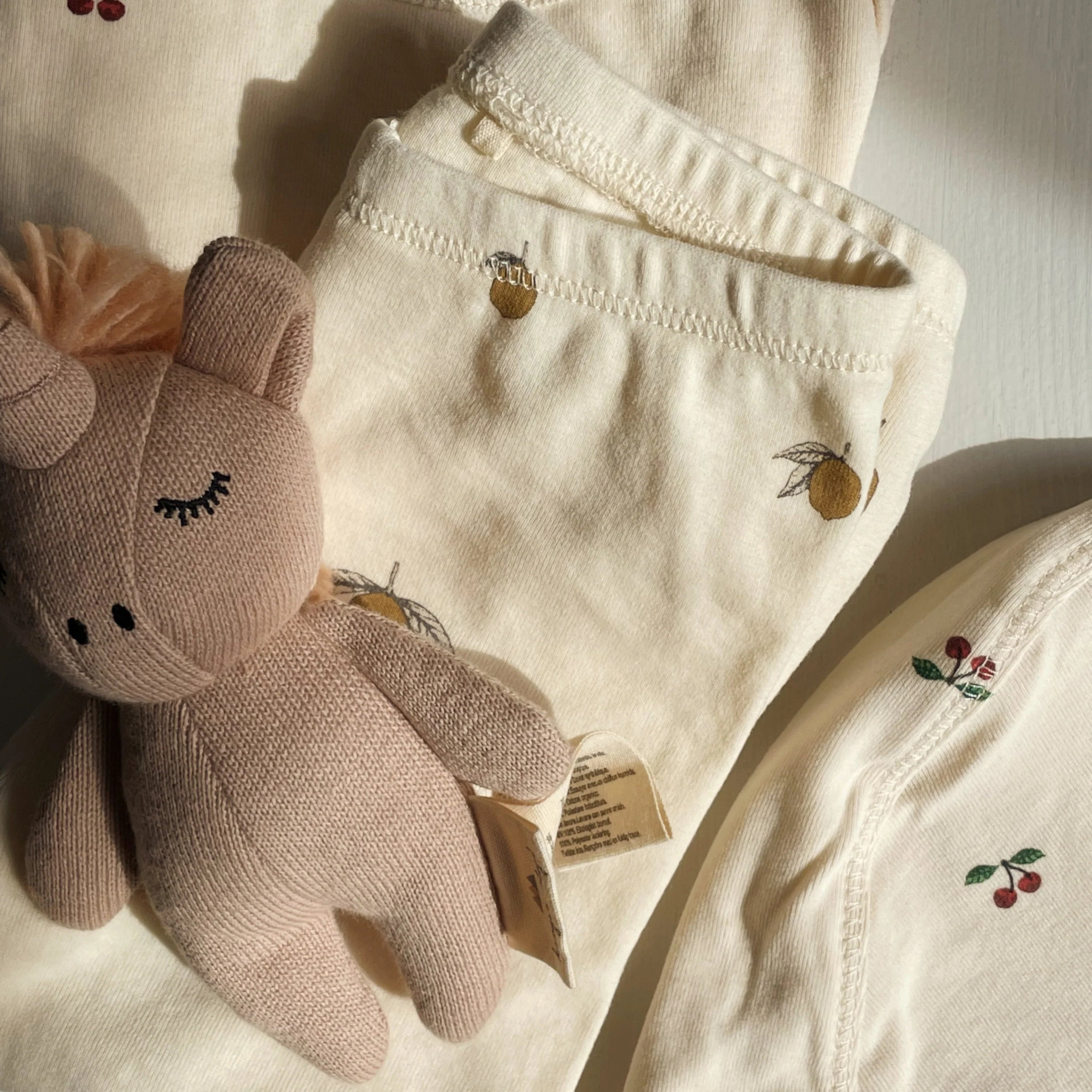 Konges slojd Legginsy niemowlęce Lemon