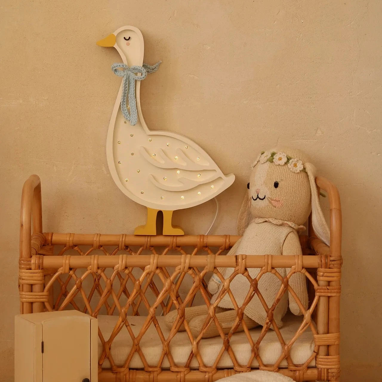 Little Lights Lampka dla dzieci Goose Cottage Blue Bow